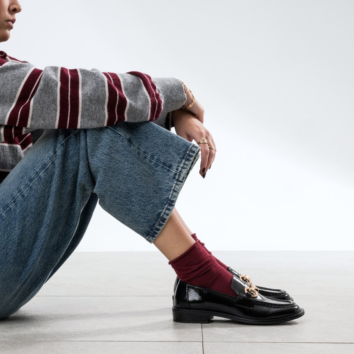 Mocassin GLADYS noir, ERAM
