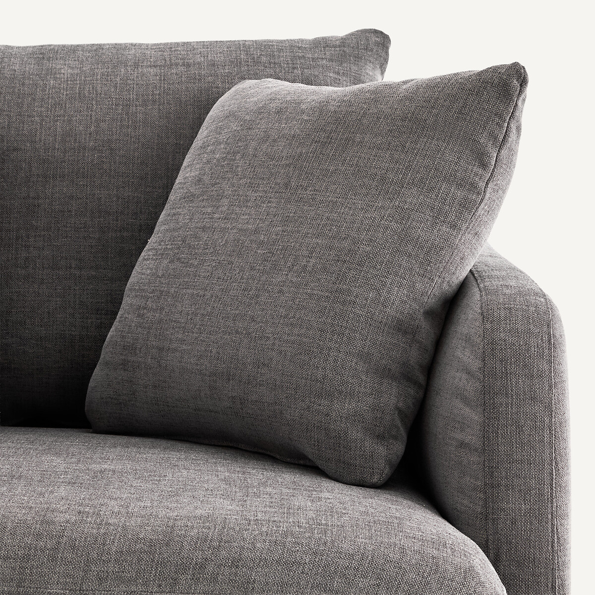 Demi-canapé 2 places en polyester et coton, MODERNISTE gris stone, EMMANUEL GALLINA X AM.PM