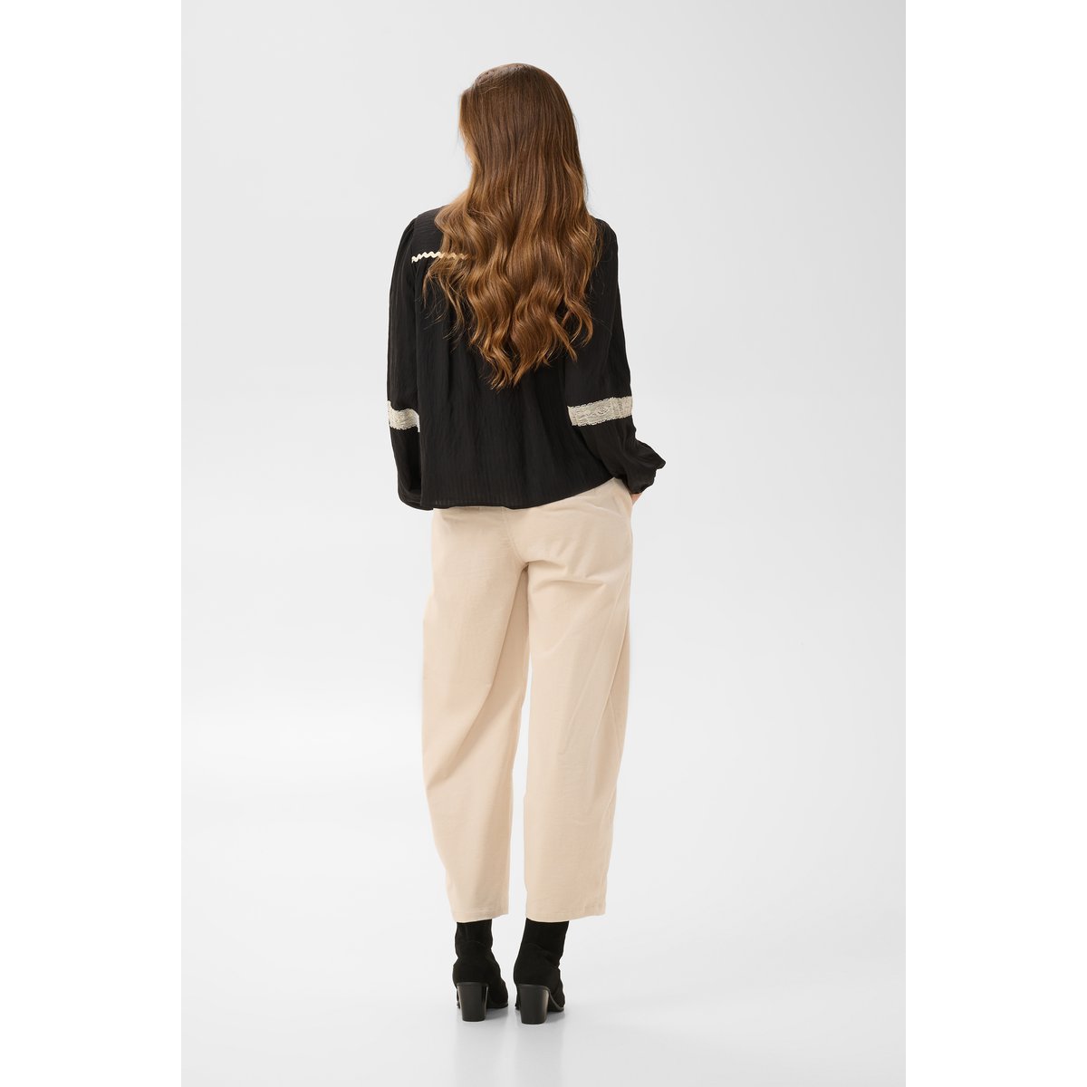 Blouse à manches longues noir pitch black, CREAM