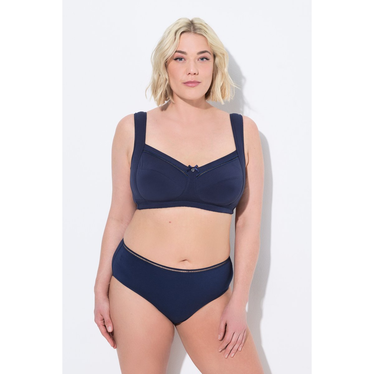 Soutien-gorge de maintien, sans armatures bleu nuit, ULLA POPKEN