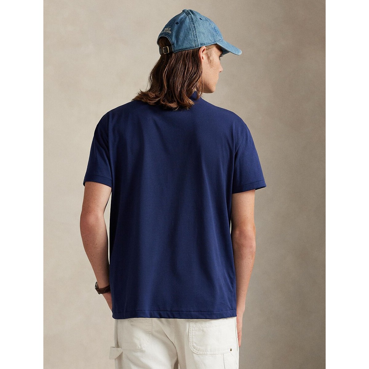 T-shirt Classic Fit à logo en jersey marine, POLO RALPH LAUREN