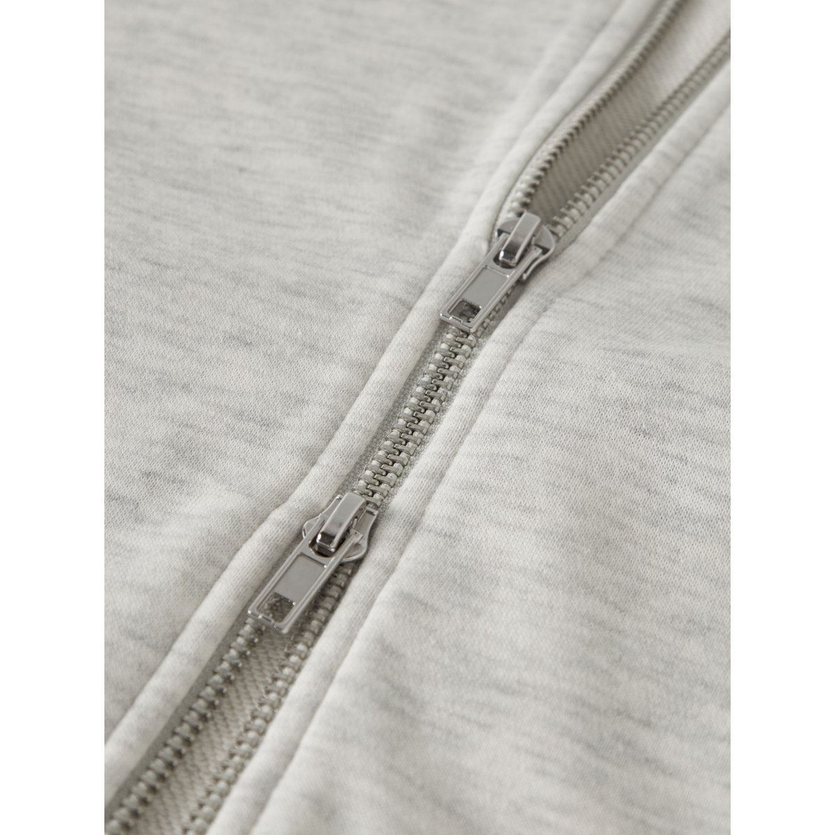 Sweat-Shirt Zippé À Capuche gris - light grey melange, NAME IT