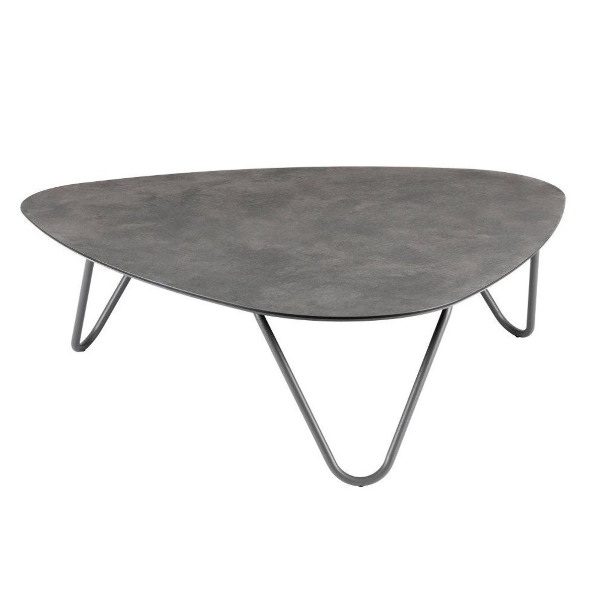 Ensemble table basse et 2 fauteuils papillon - SPHINX fusain, LAFUMA MOBILIER
