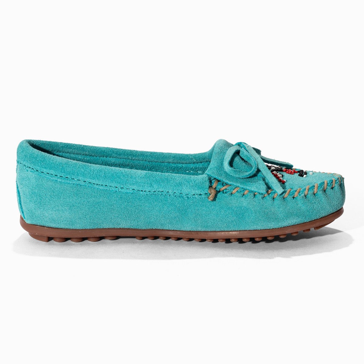 Mocassins en cuir Thunderbird Animikii turquoise, MINNETONKA