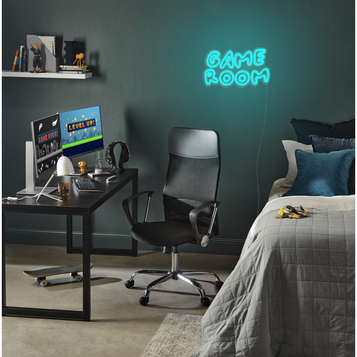 Eclairage néon GAME ROOM bleu, CANDYSHOCK