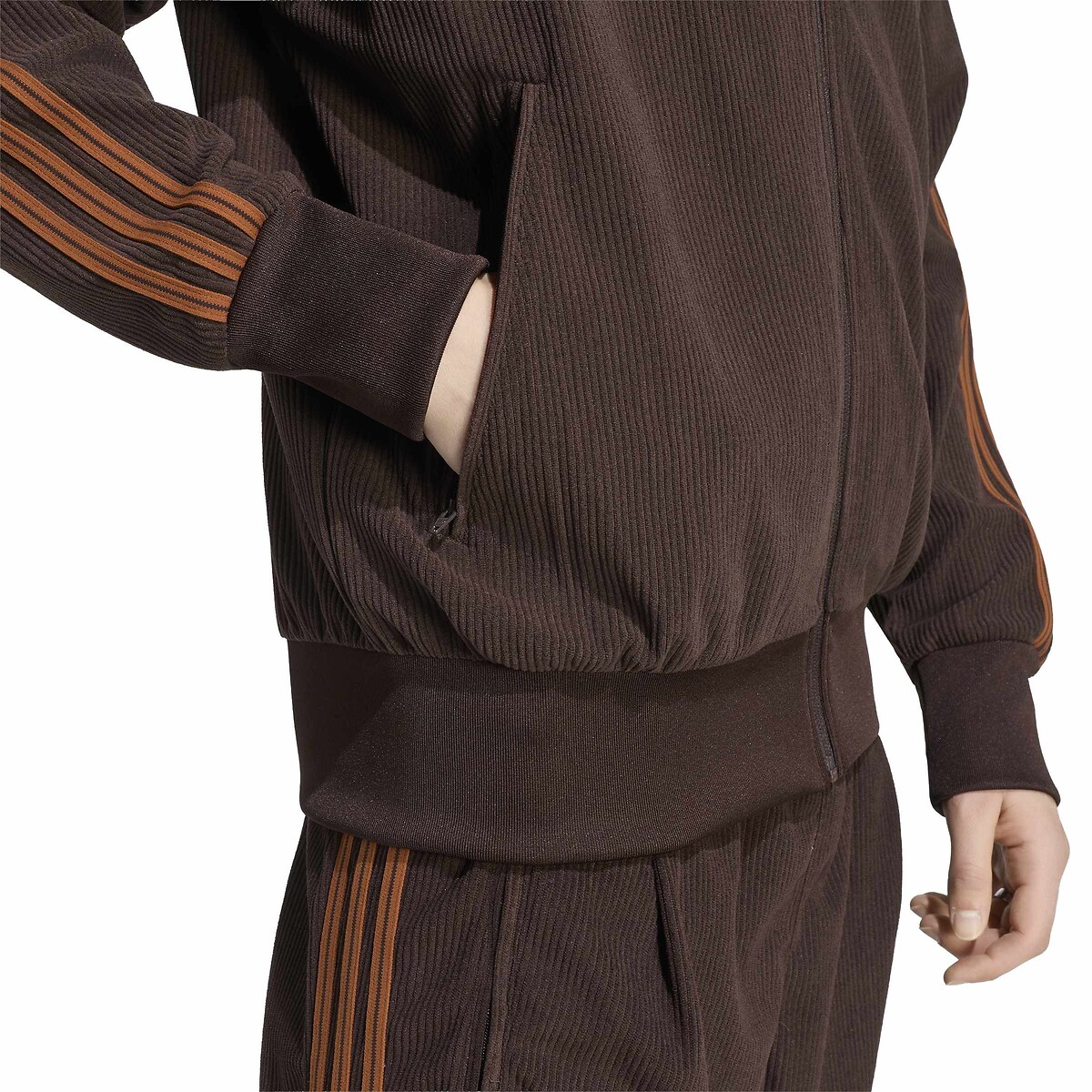 Veste en velours côtelé, loose fit, FIREBIRD café, adidas Originals