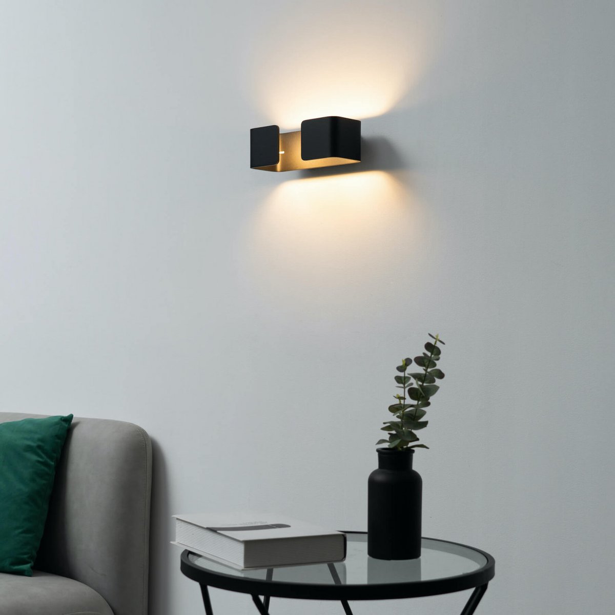 Applique murale LED design - FOSS noir, KOSILUM