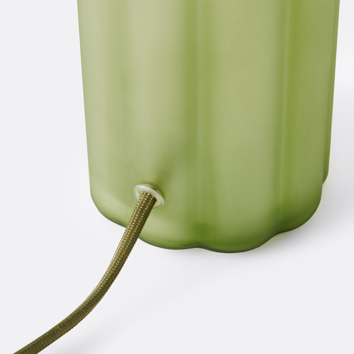 Tafellamp, van gekleurd glas en opaalglas, JUSTYNA groen , LA REDOUTE INTERIEURS