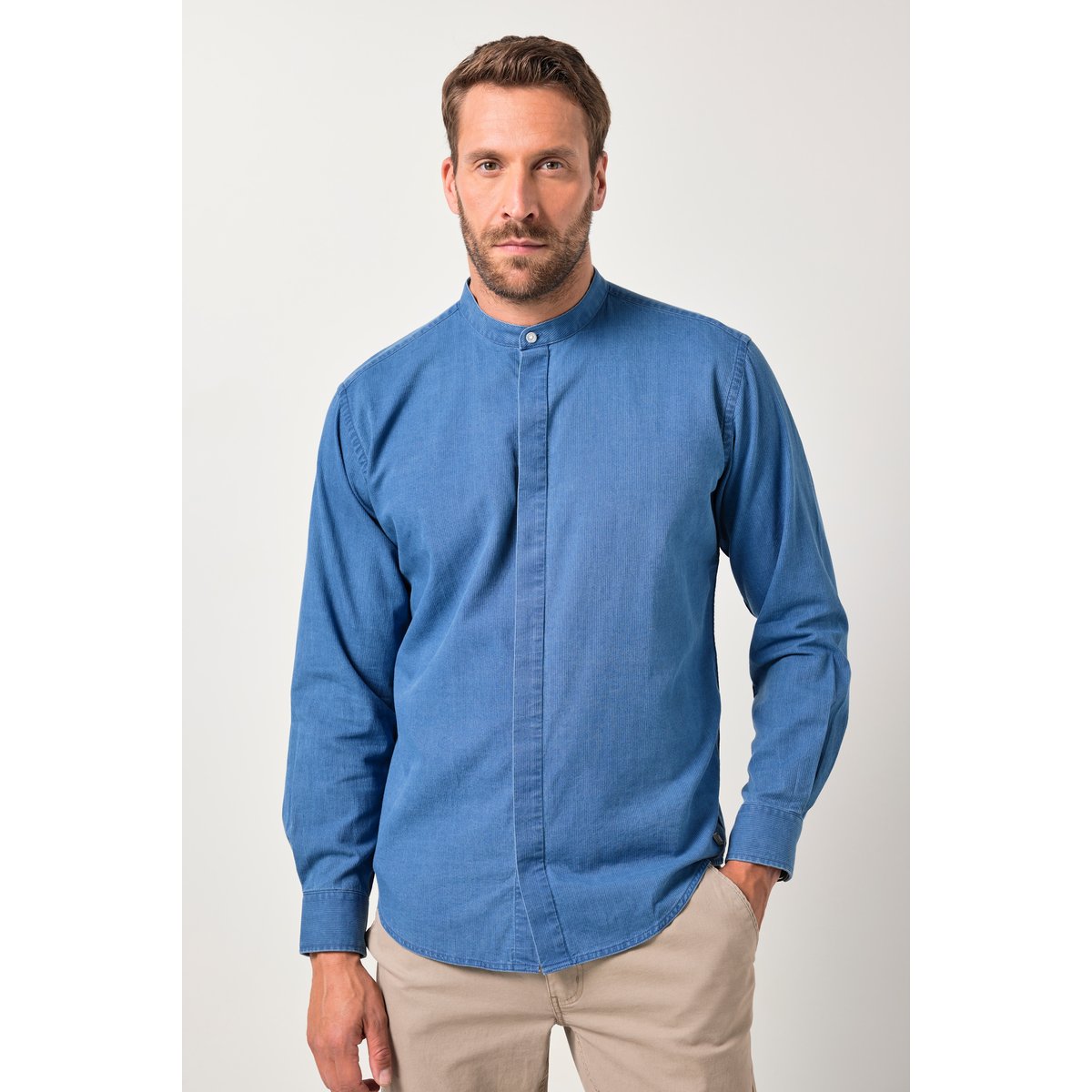 Chemise en jean bleu jean, JP1880
