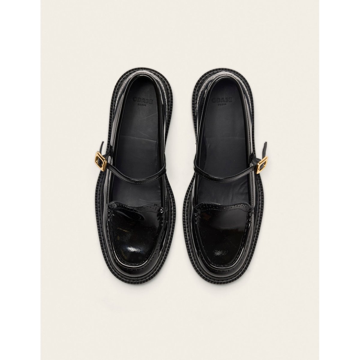 Derbies YLEN cuir verni noir, ODAJE