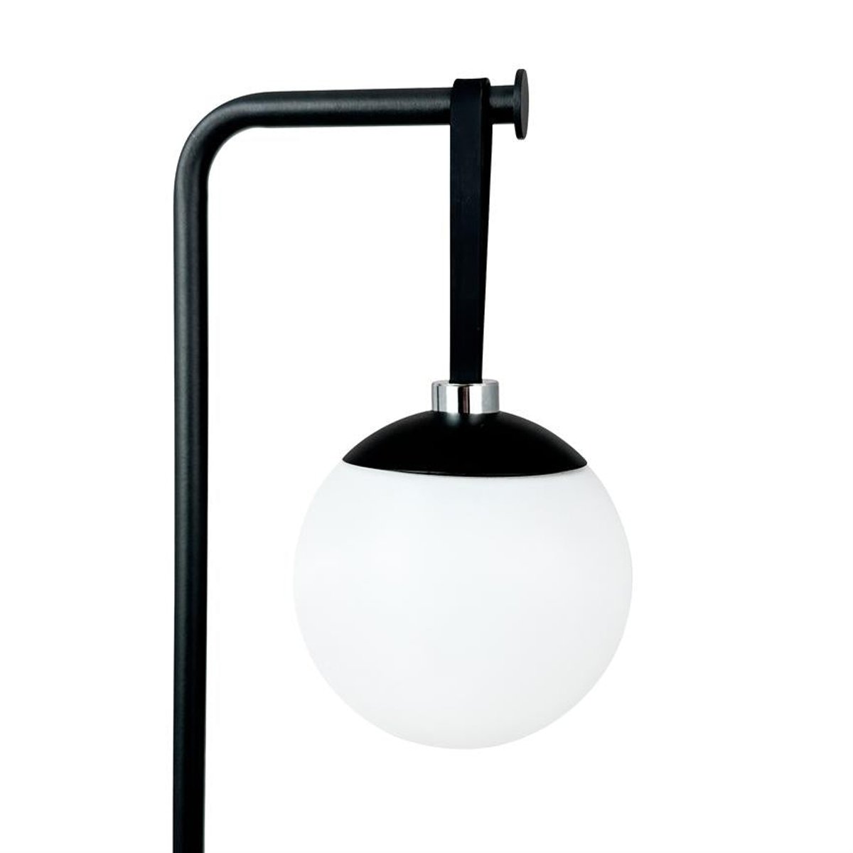 Lampe de table extérieure LED à intensité variable noire/blanche ODIN - Boule lumineuse rechargeable USB-C noir, DYBERG LARSEN