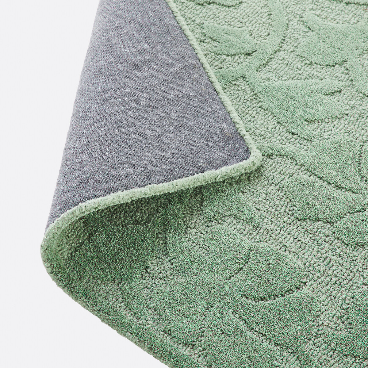 Tappeto in lana con motivo floreale, Tyma verde eucalipto, LA REDOUTE INTERIEURS