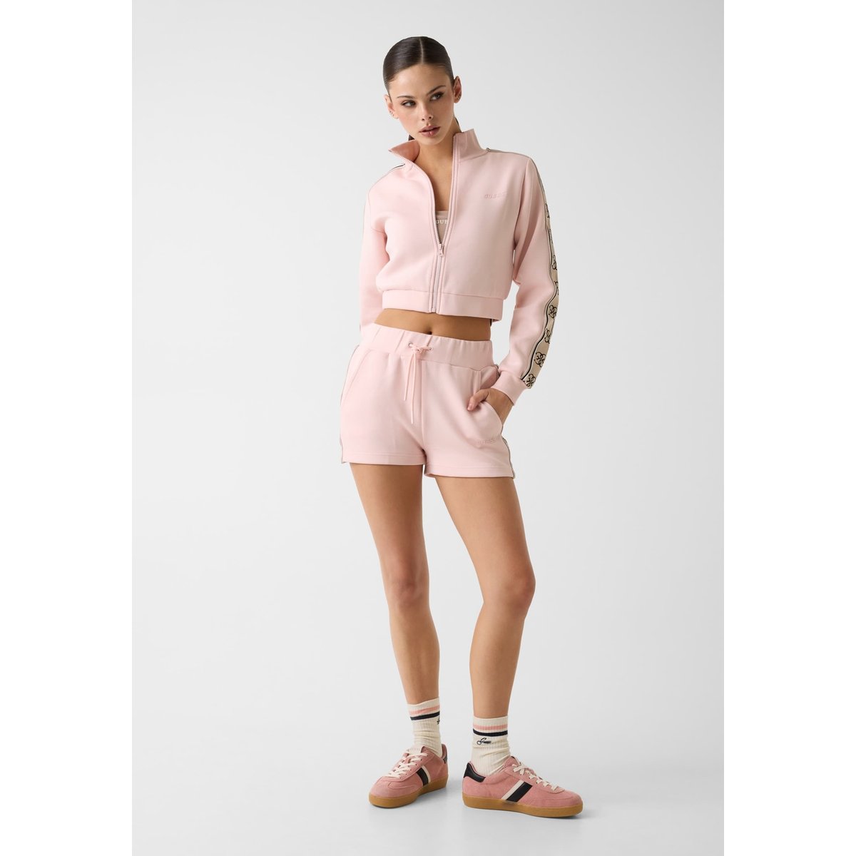 Short Logo Sur Le Côté rose, GUESS