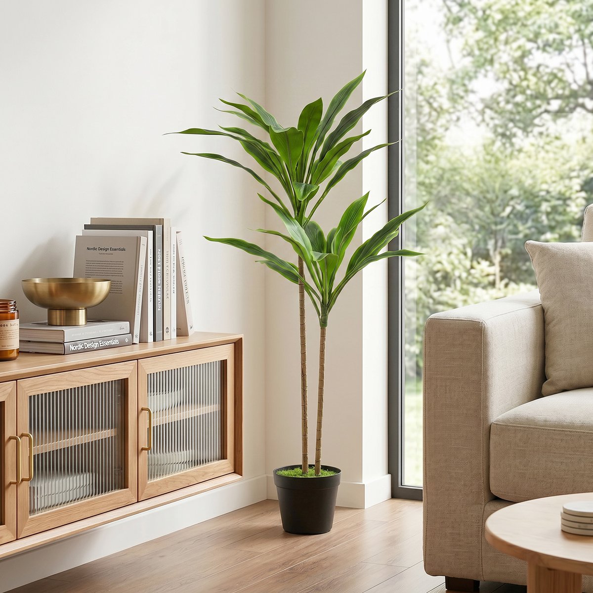 Plantes artificielles PEVA Vert vert, HOMCOM