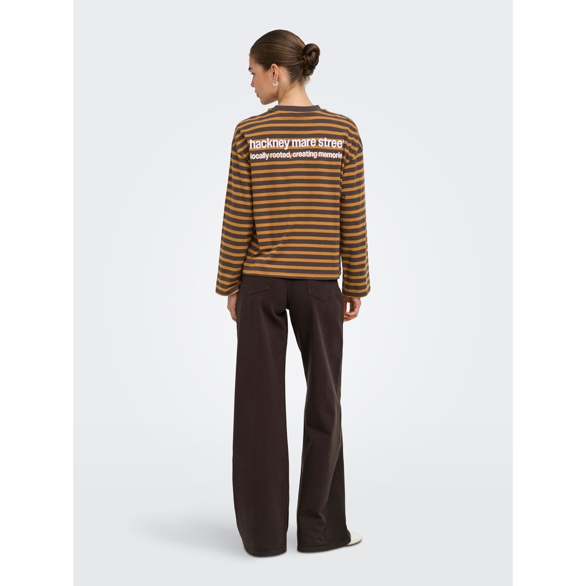 T-Shirt marron - bracken 1, ONLY