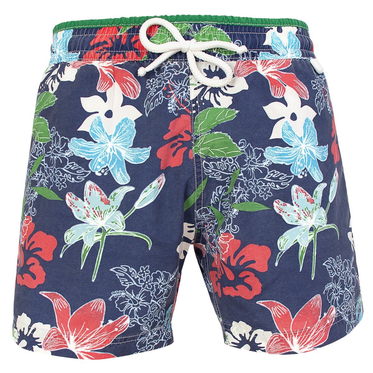 Short de bain NEWJIM 9936 Tropical bleu, LES LOULOUS DE LA PLAGE