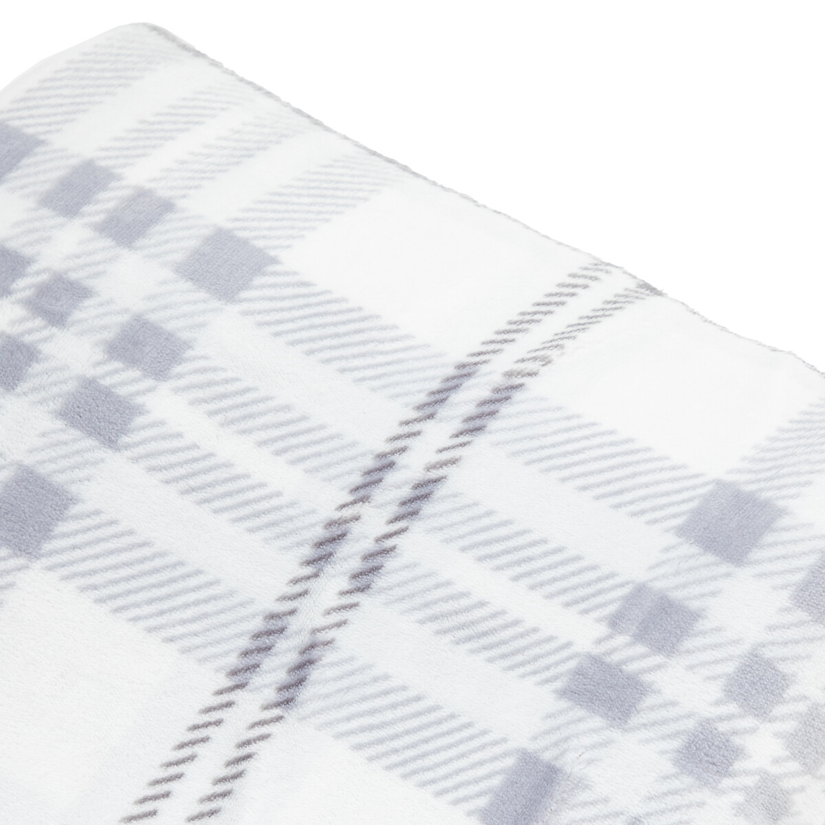 Sherpa Fleece Throw 152x177cm grey, SO'HOME
