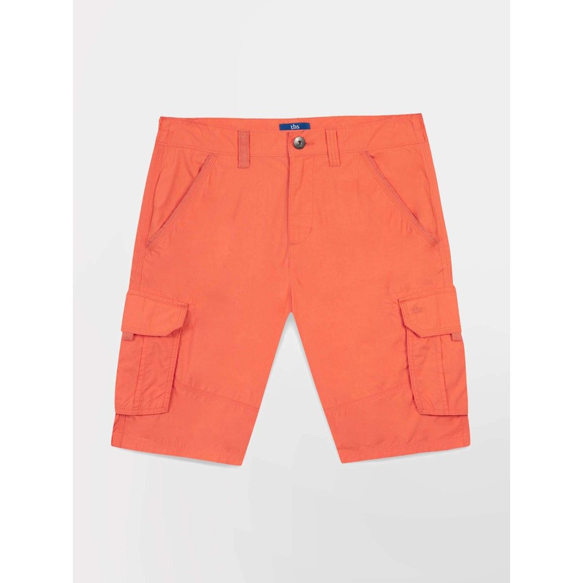 Bermuda ceinture semi-élastiquée avec passants VALENBER corail, TBS