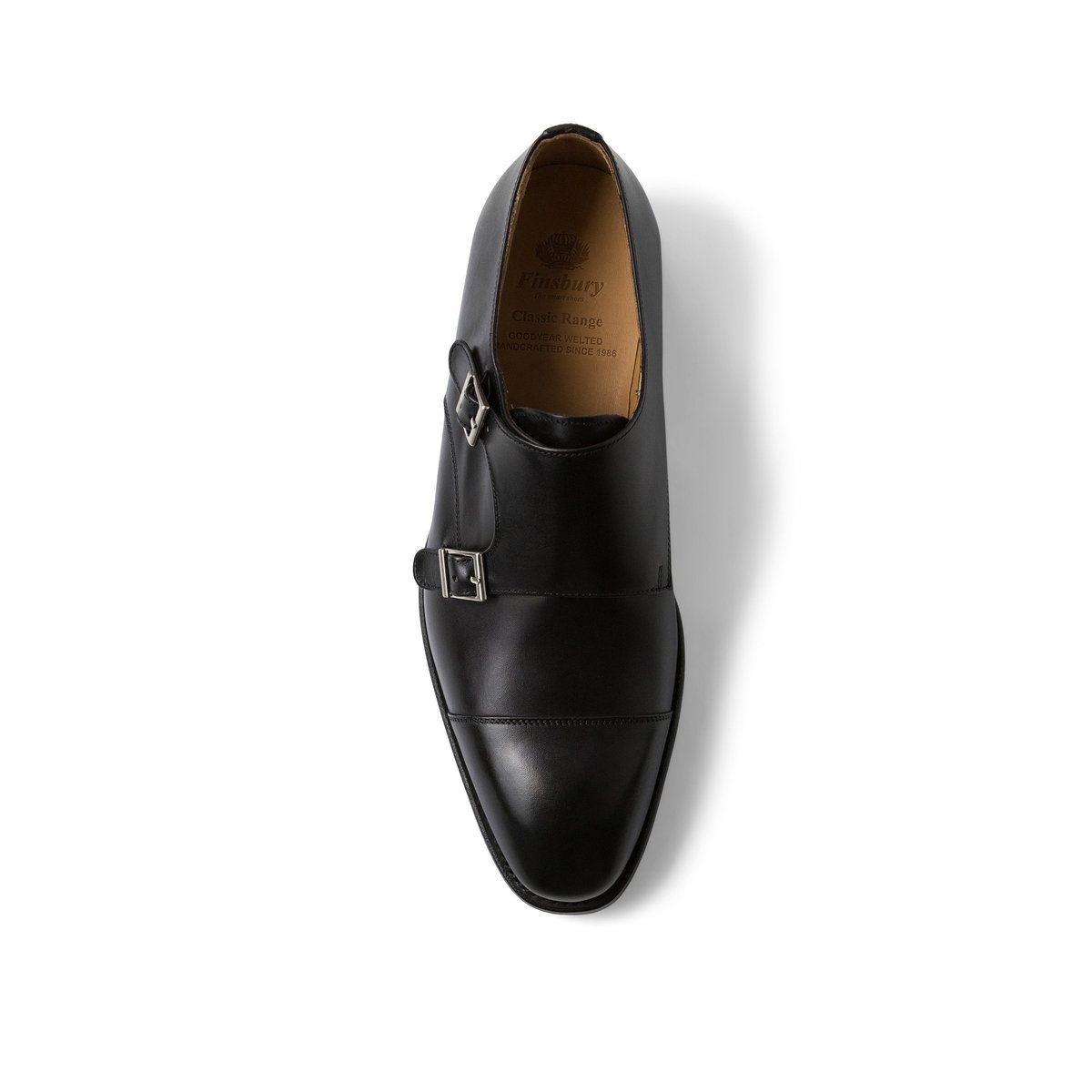 Chaussure Monk en cuir CAMBRIDGE noir, FINSBURY