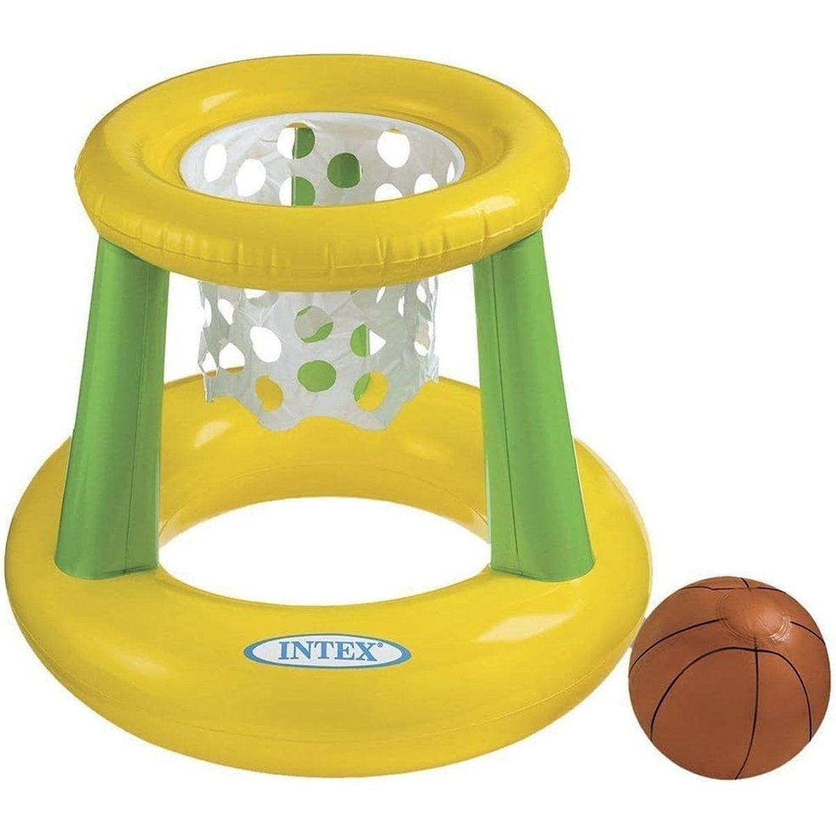 Panier de basket gonflable jaune, INTEX