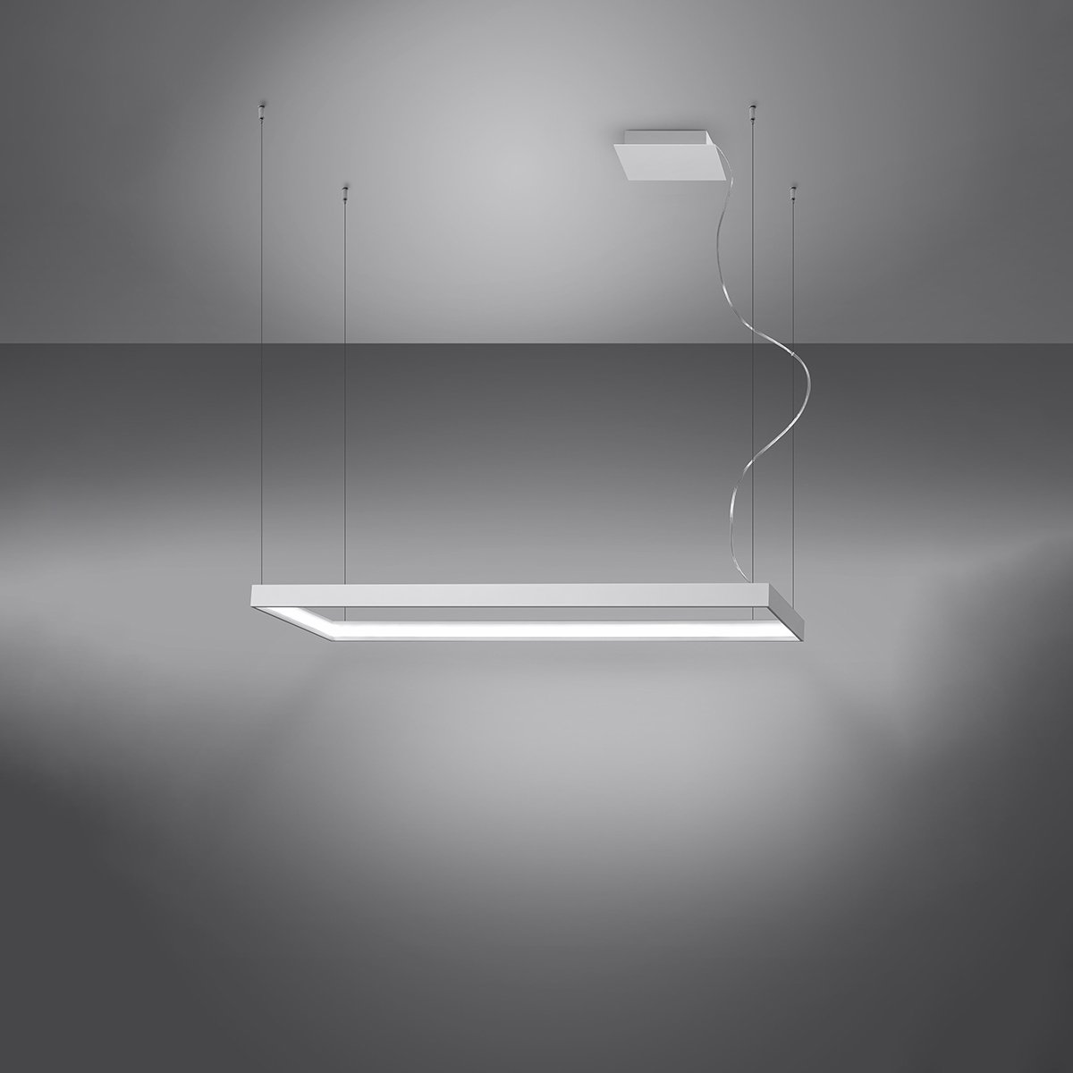 Lustre Aluminium Blanc LED 1 Tuula blanc, EDEN