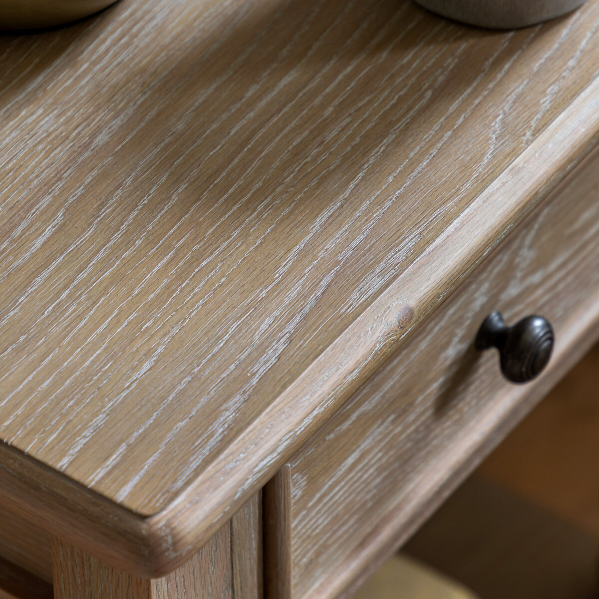 Ames Oak 1 Drawer Bedside with Pompom Legs oak, ÉDITÉ