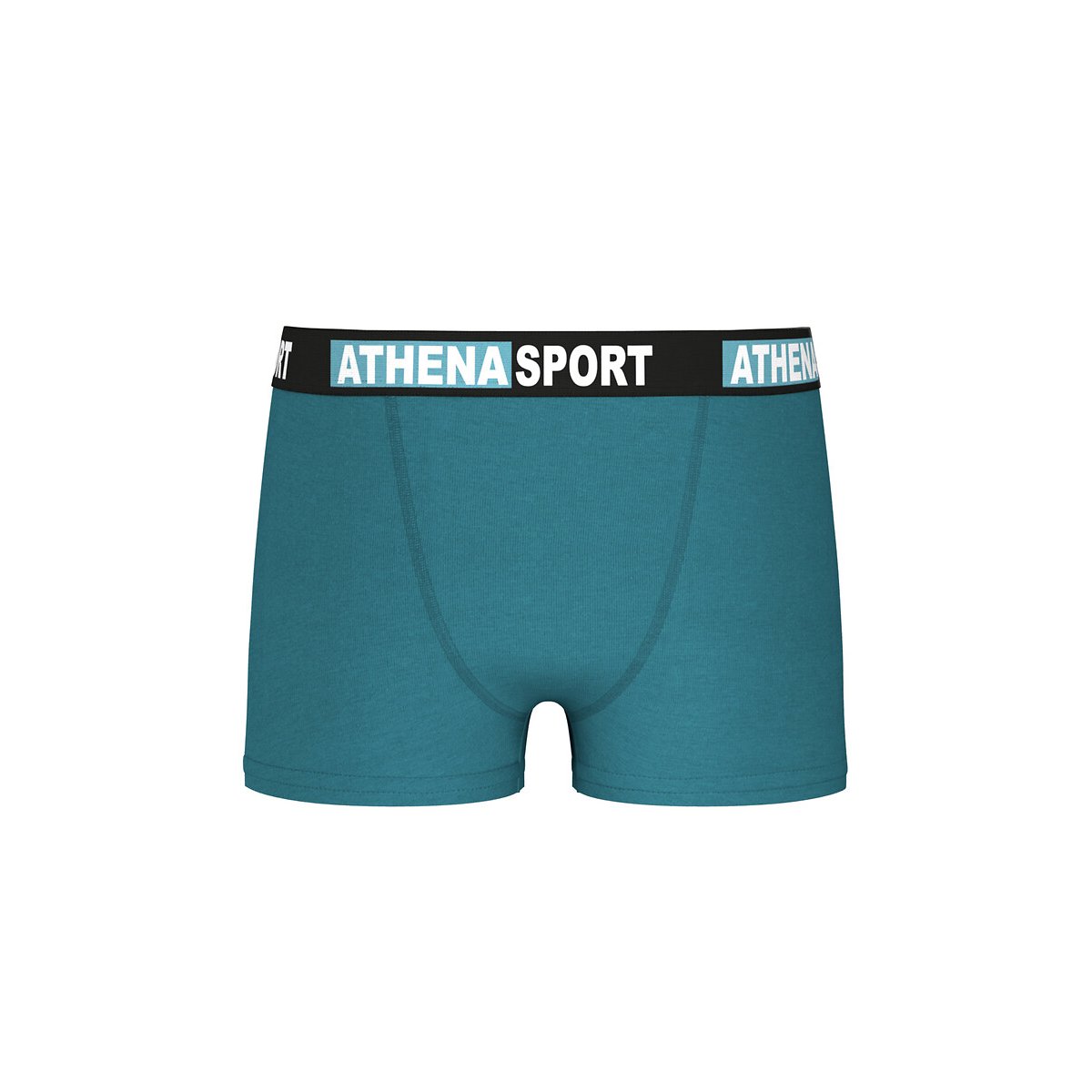 Confezione da 3 boxer in cotone, Daily sport nero + blu + nero, ATHENA