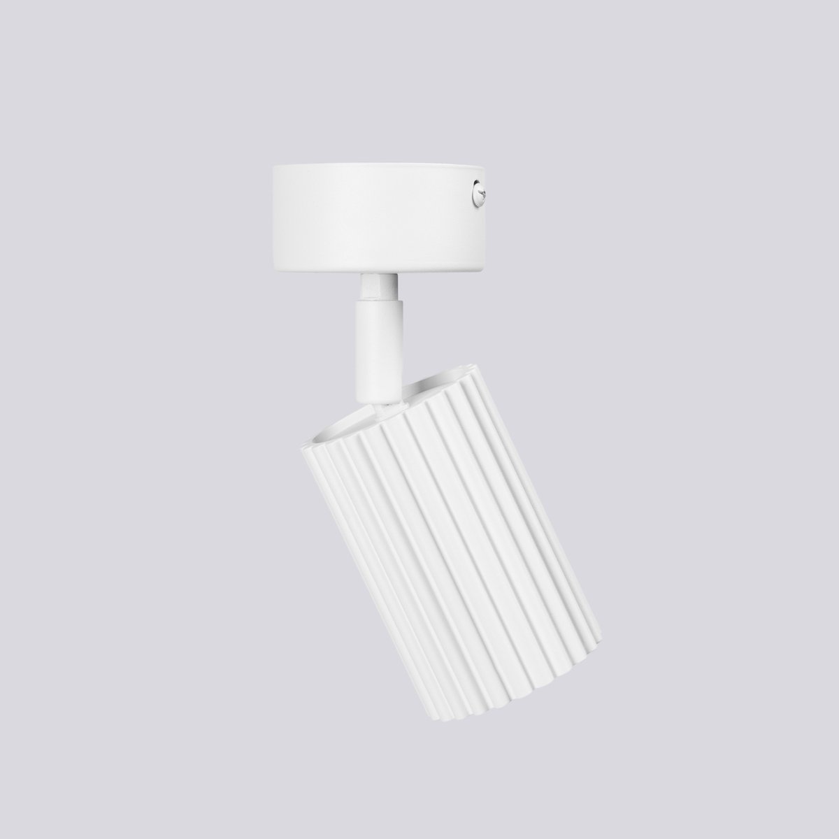 Plafonnier Aluminium Blanc GU10 1 KARBON blanc, EDEN