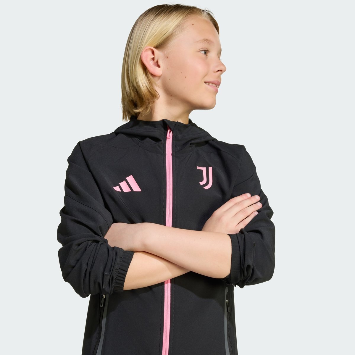 Veste De Voyage Juventus Tiro 25 Competition Vis Tech Veste De Voyage Juventus Tiro 25 Competition Vis Tech black / bliss pink, adidas Performance