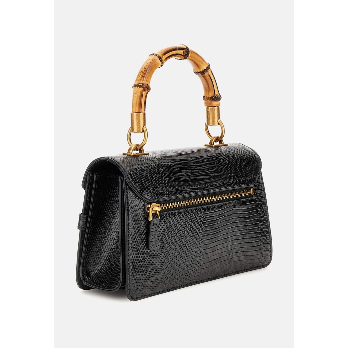Mini Sac À Main Sibel Imprimé Python noir, GUESS
