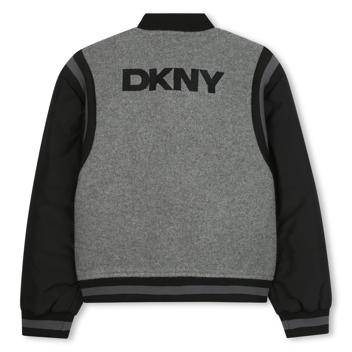 Veste en tissu de laine gris chine fonce, DKNY