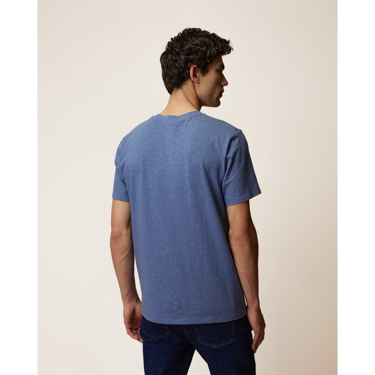 T-shirt en maille bleu, FAGUO