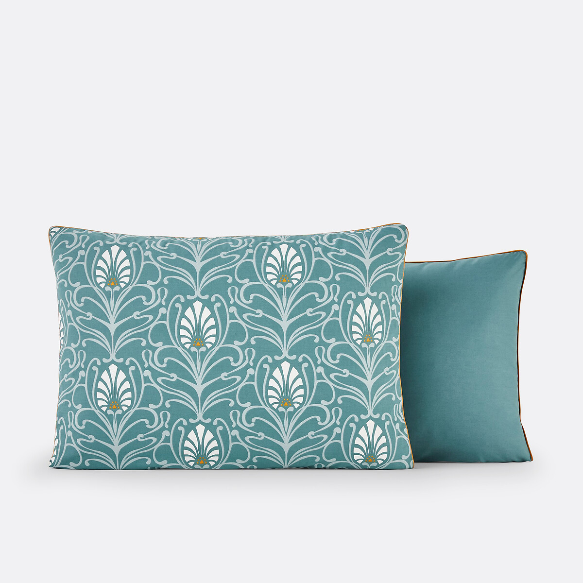Taie d'oreiller percale Poetic Cottage imprimé vert, LA REDOUTE INTERIEURS