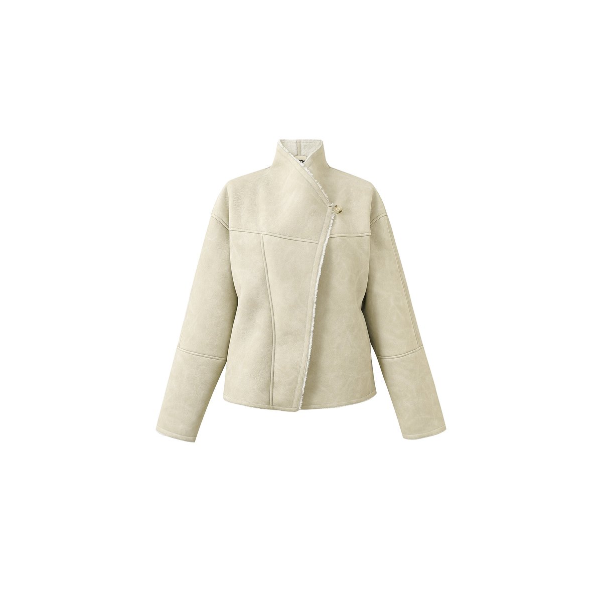 Manteau col roulé LAMARTINE beige crème, FRNCH
