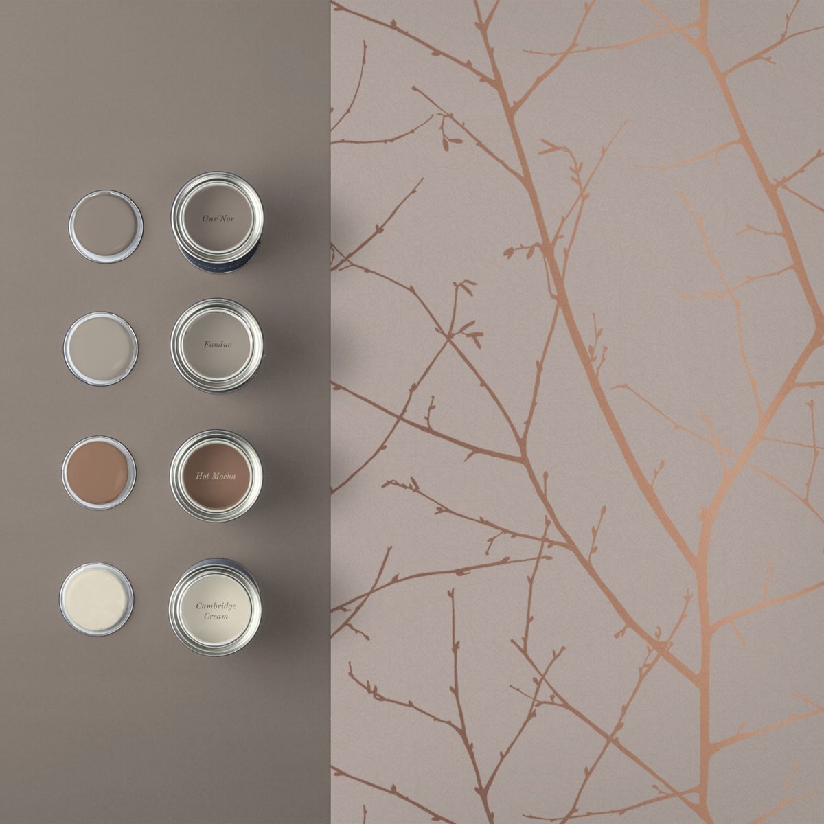 Papier peint Boreas Natural beige, GRAHAM ET BROWN