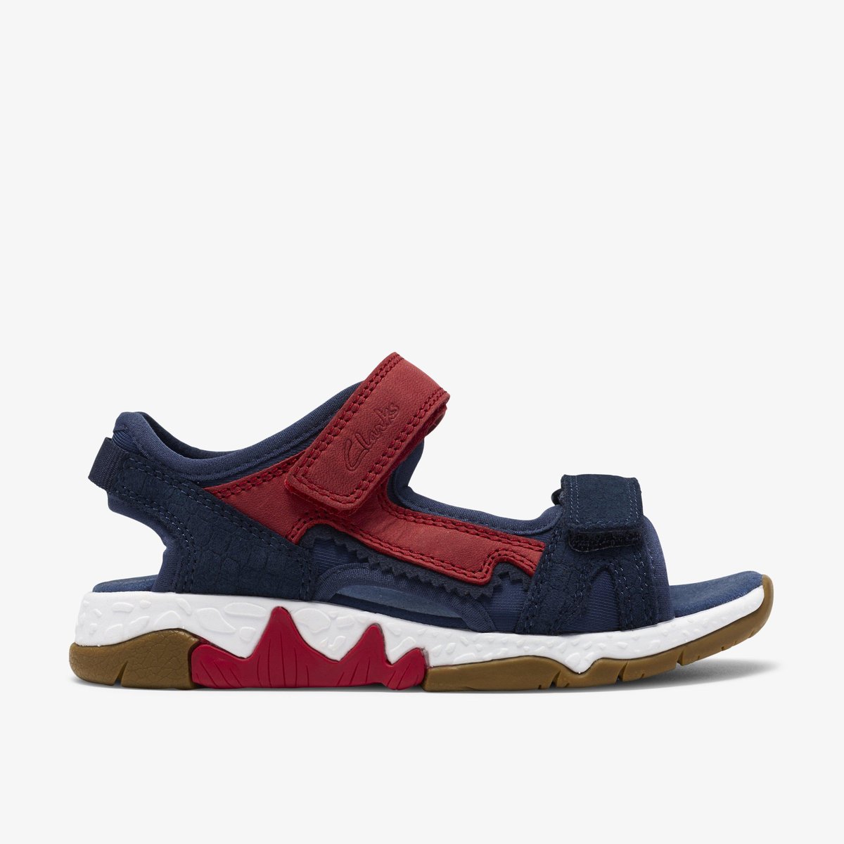 Sandales Cuir Coupe Large SPINEY SPIRIT K bleu, CLARKS
