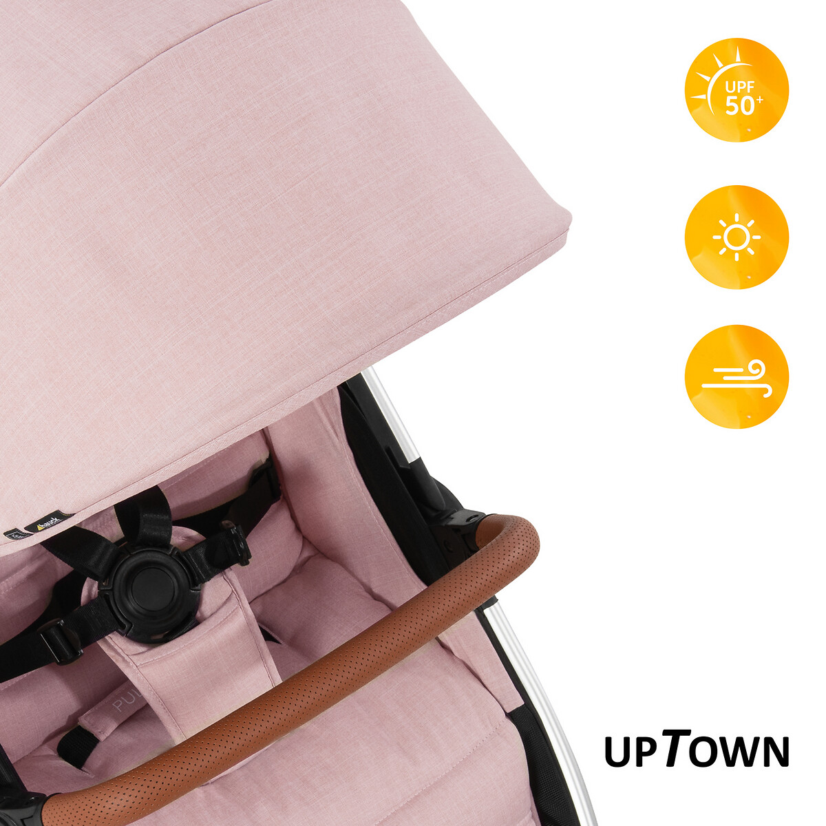 Uptown Adjustable Stroller rose petal, HAUCK
