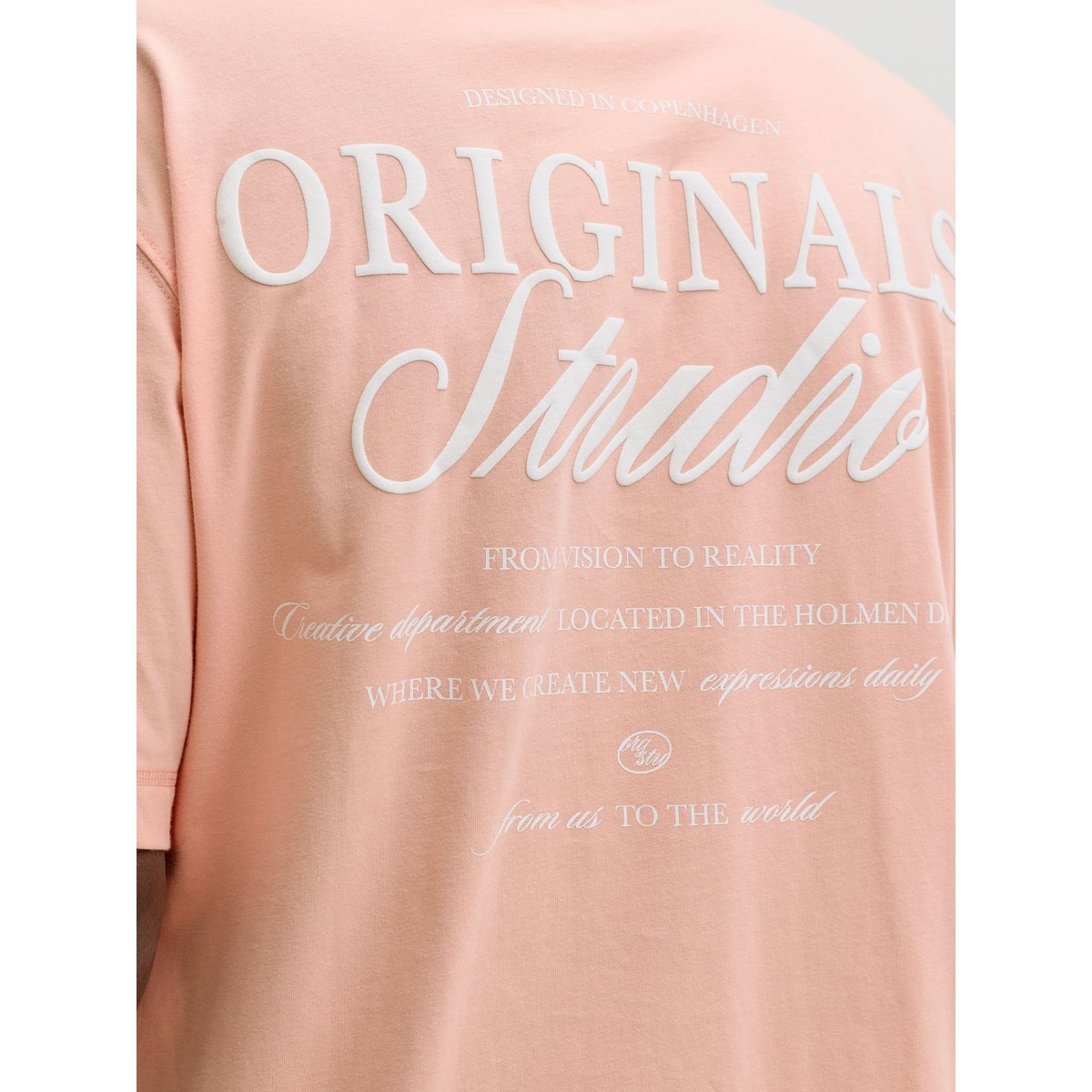 T-Shirt peach melba, JACK & JONES