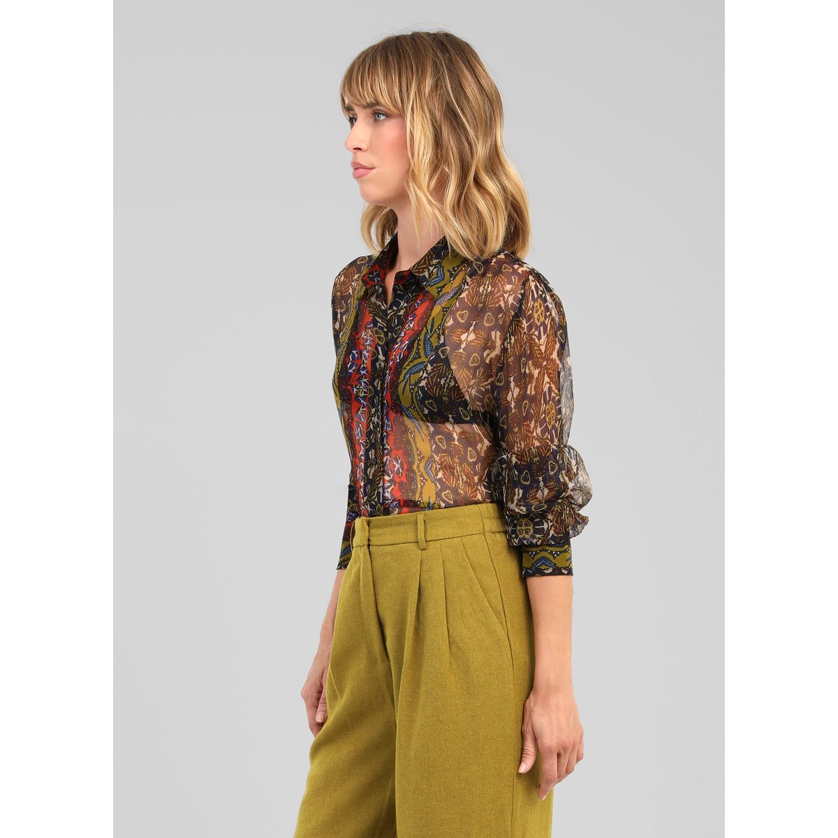 Chemise SARILA feria olive, AN'GE