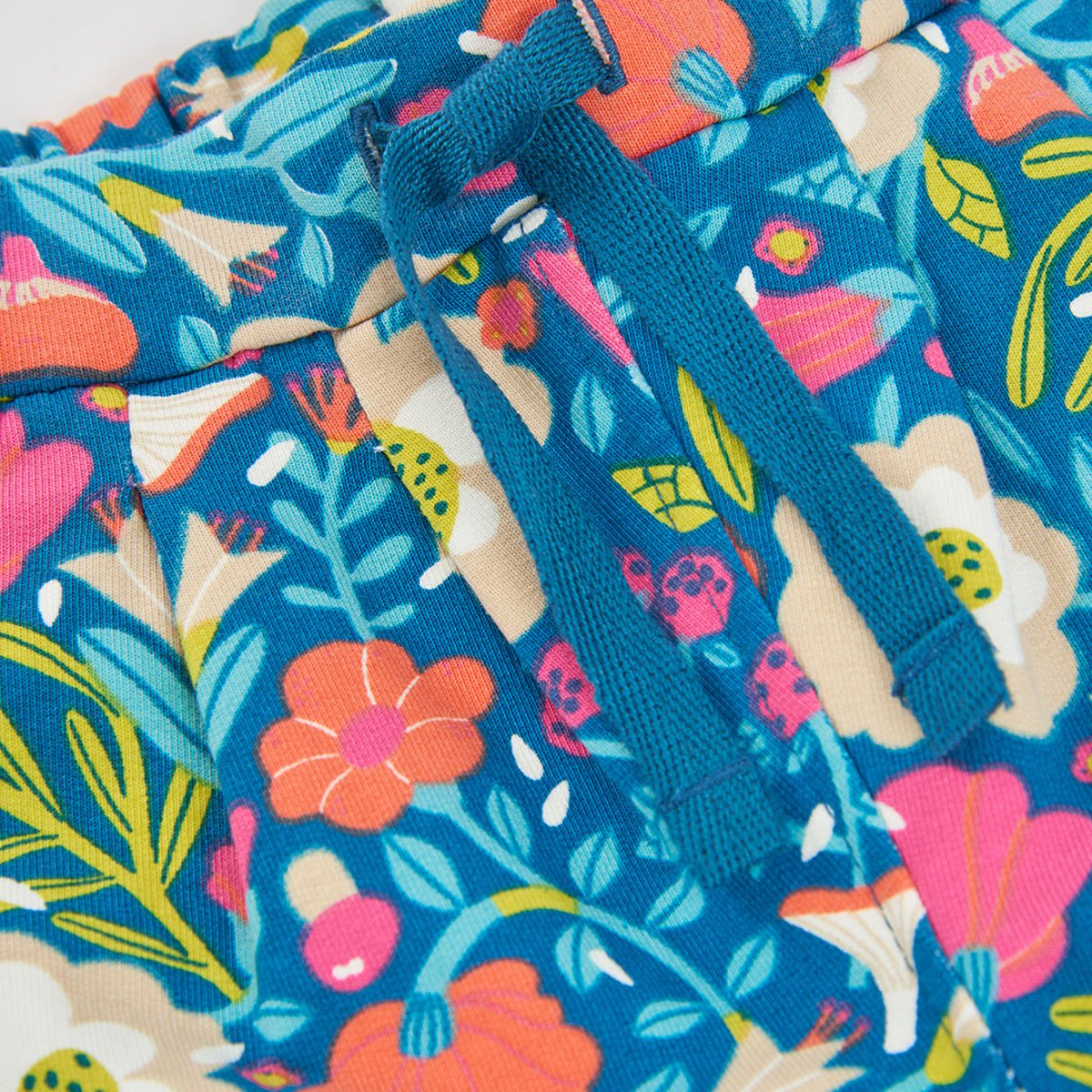 Pantalon fille en molleton imprimé fleurs multicolore, BOBOLI