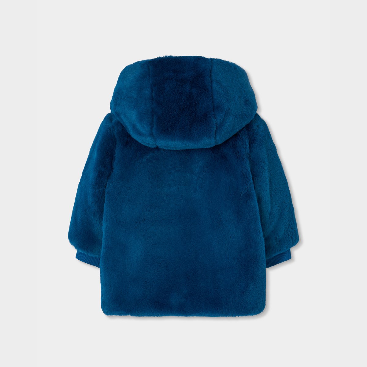 Parka fille réversible tissu technique noir, BOBOLI