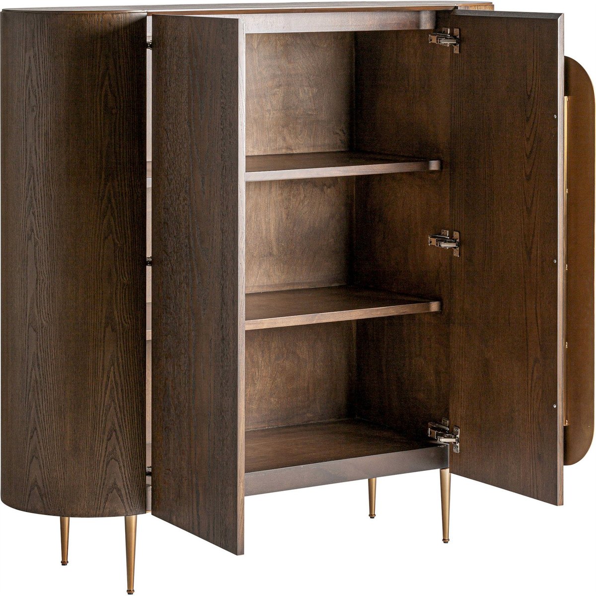 Armoire art déco en chêne chêne marron finition teintée, RECOLLECTION