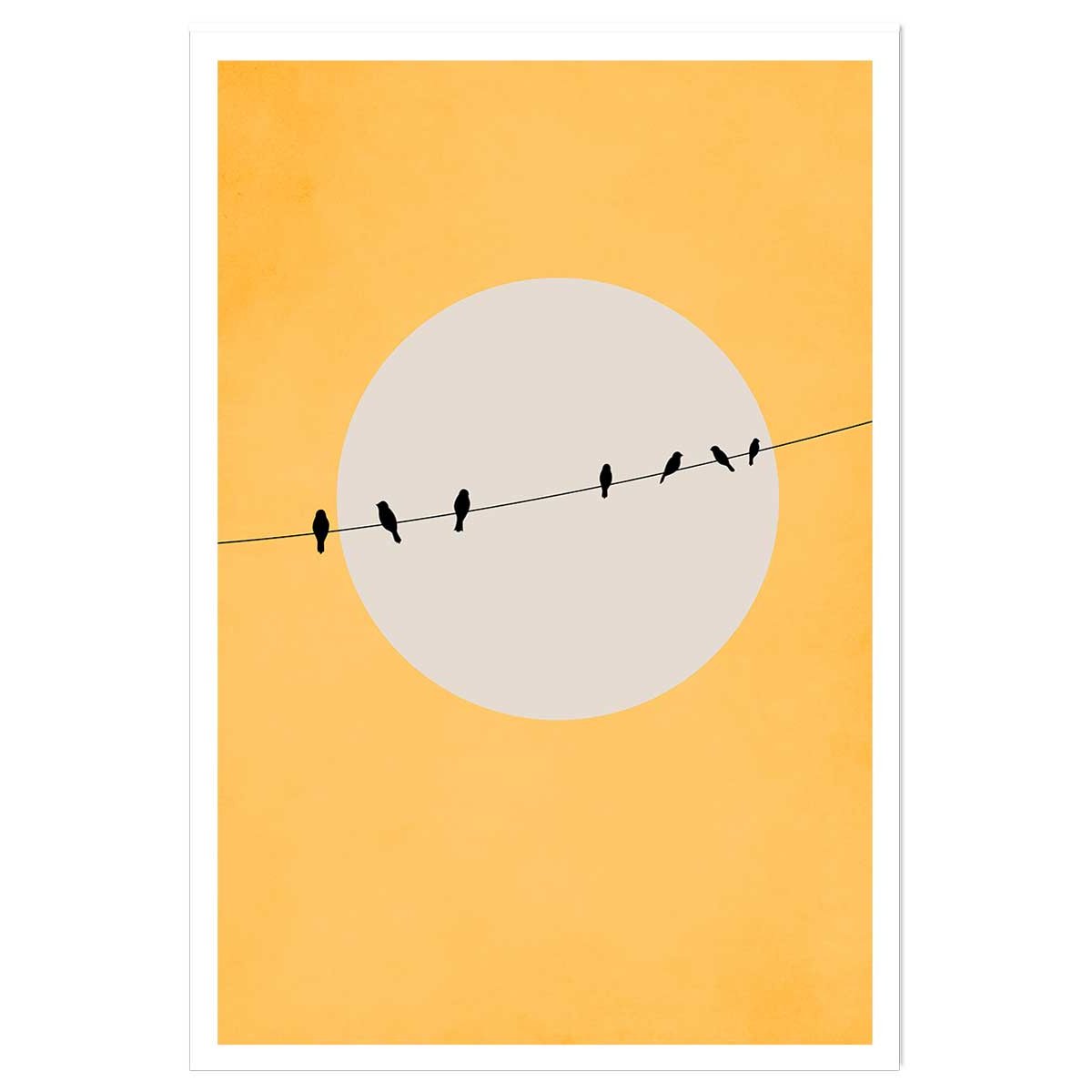 Affiche abstrait ""depart electrique"" affiche seule, HEXOA