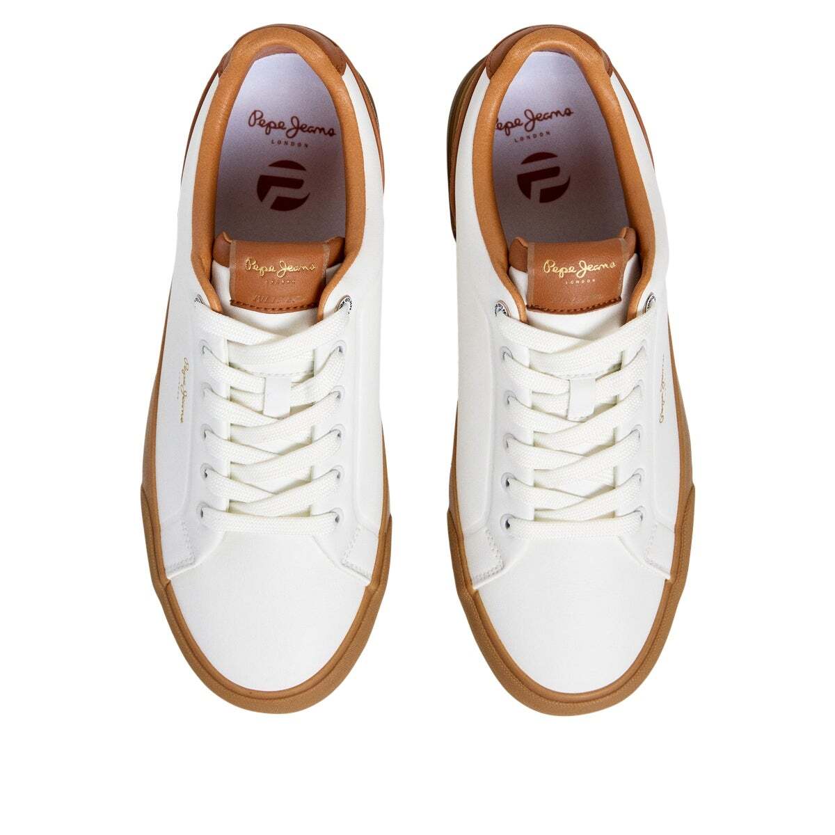 Kenton - Baskets Classiques Avec Détails En Daim blanc ivoire, PEPE JEANS