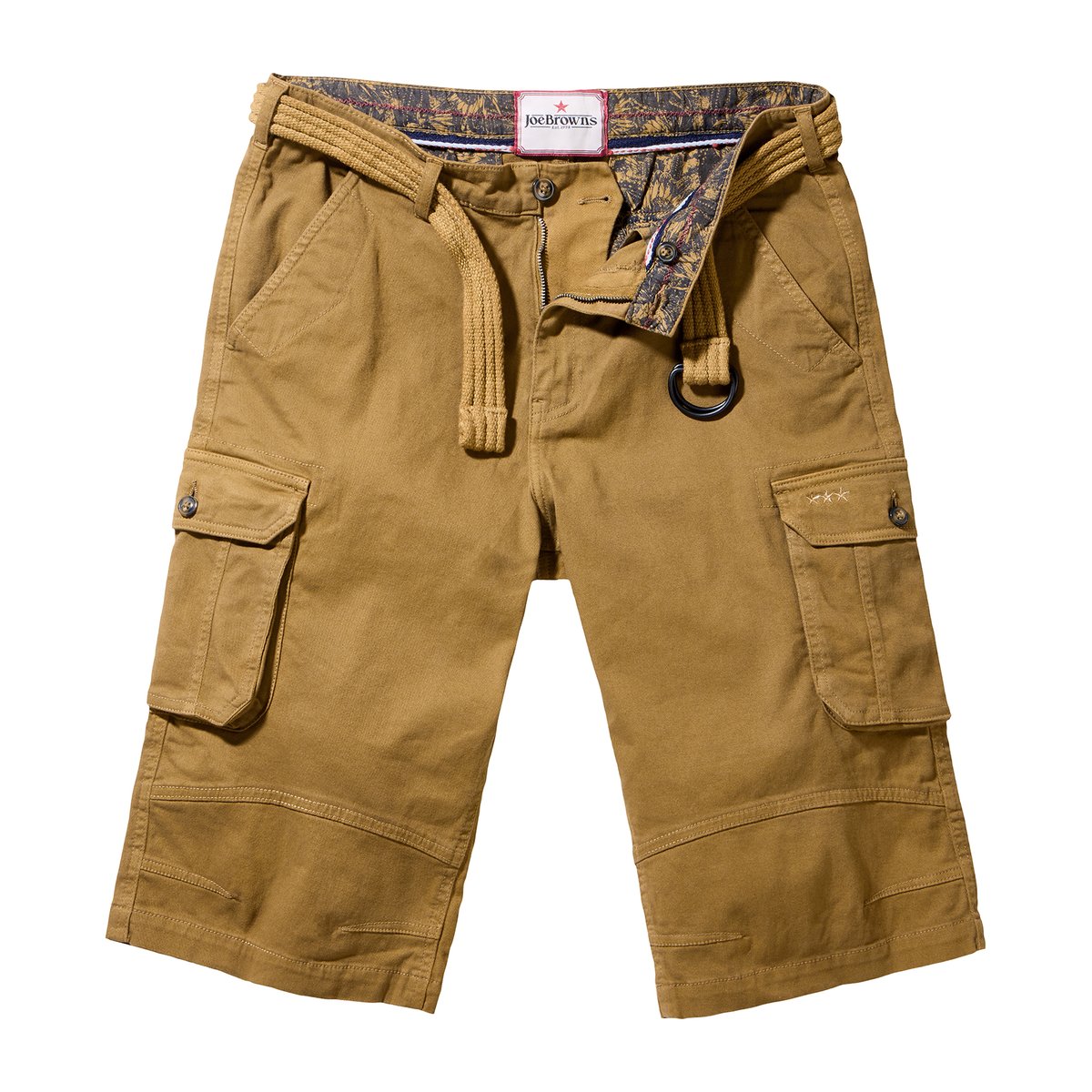 Short Cargo Multi Poches chameau, JOE BROWNS