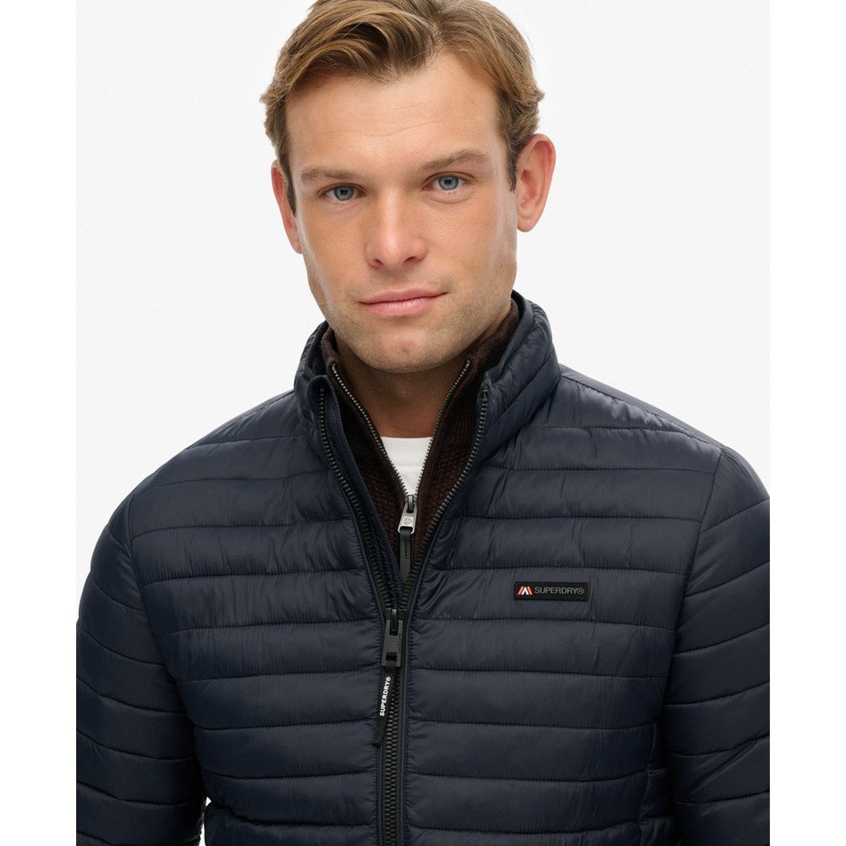 Doudoune Fuji Lite bleu marine éclipse, SUPERDRY