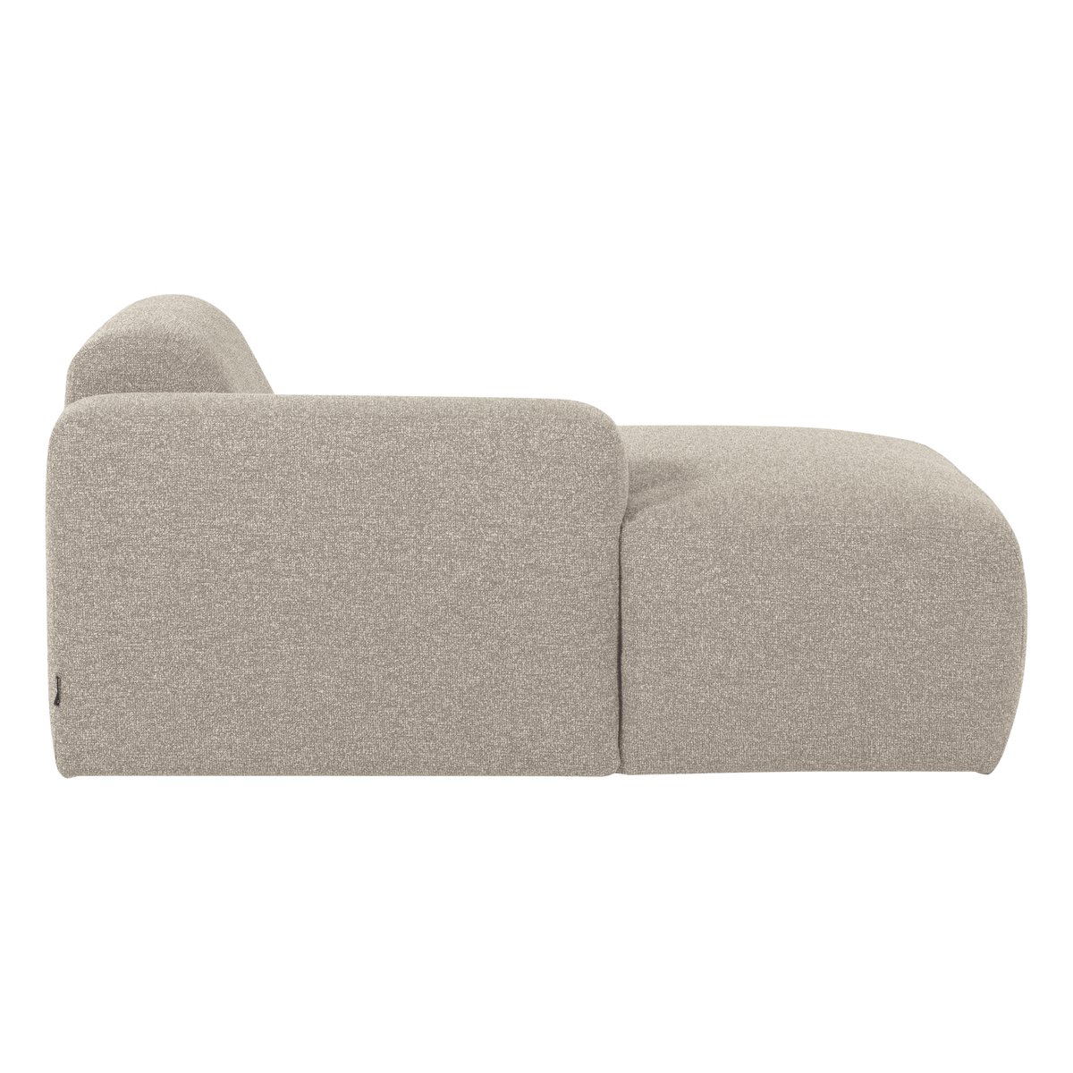 Élément chaise longue gauche en bouclé MOJO BASE beige, WOOOD