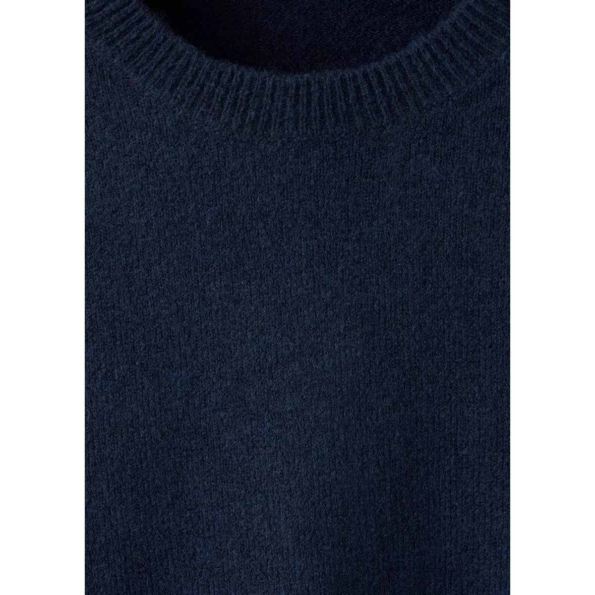 Pull-over col côtelé bleu marine, MANGO TEEN