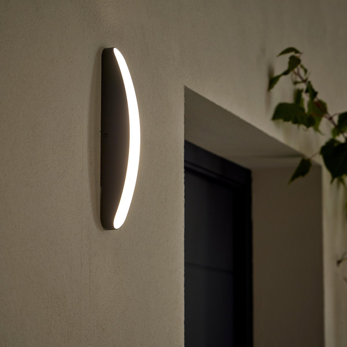 Applique extérieure en aluminium, PILSEN gris / argent, INSPIRE