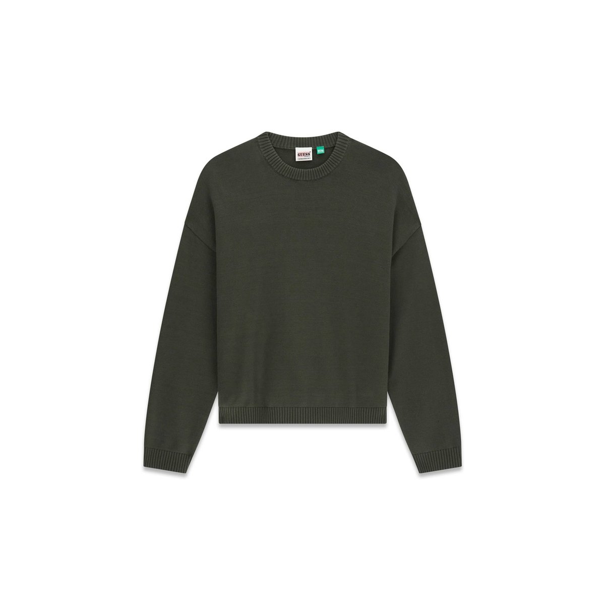 Pull Jacquard vert foncé, GUESS